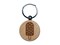 Ice Cream Bar Frozen Treat Popsicle with Sprinkles Nuts Engraved Wood Round Keychain Tag Charm